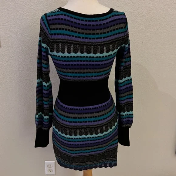 Free People Long Sleeve Scoop Neck Sweater Dress - Picture 3 of 5